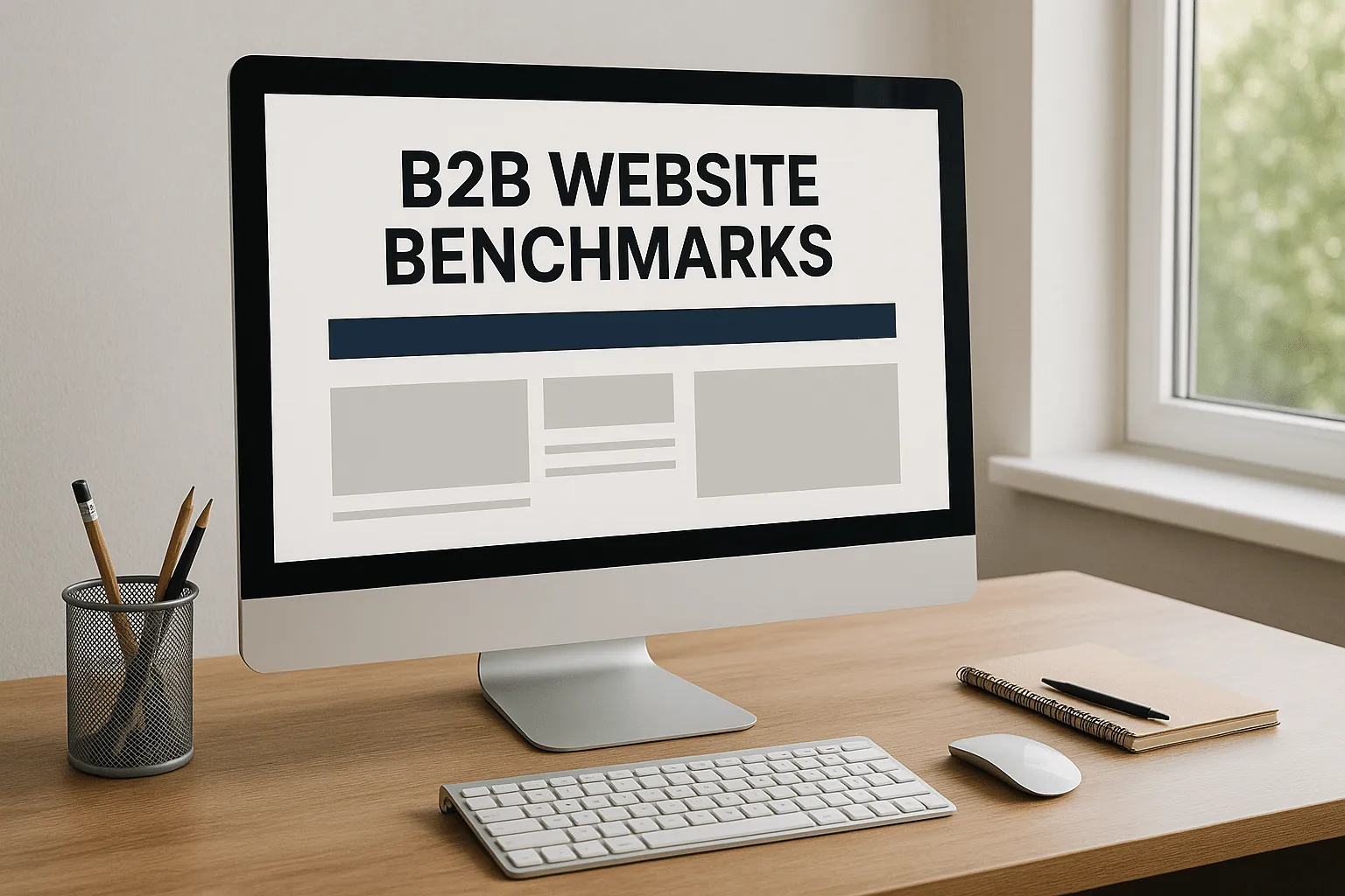 Chart showing website benchmarks